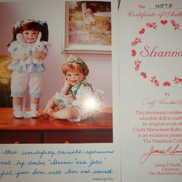 Shannon by Cindy Marschner Rolfe 1992 Hamilton - Picture 3 of 5